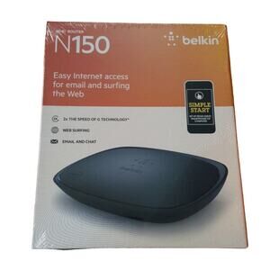 Belkin N150 Wireless N Router - High-Speed Internet, 4-Port Switch, Easy Setup